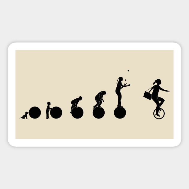 Circus evolution for women Magnet by CTinyFactory